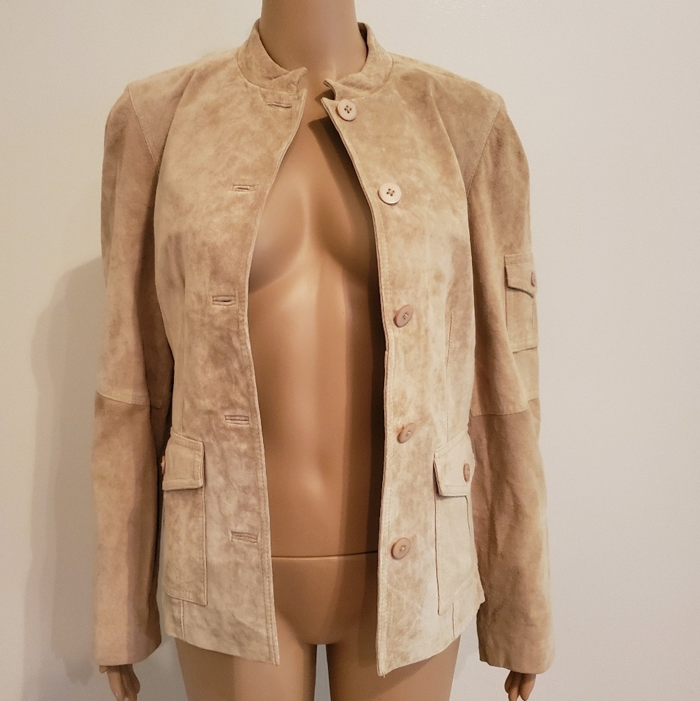 Beautiful August Silk Logic 100% Suede Coat